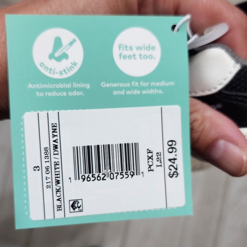 Stride Rite Baby Sneakers in Black and White - Picture 5 of 6